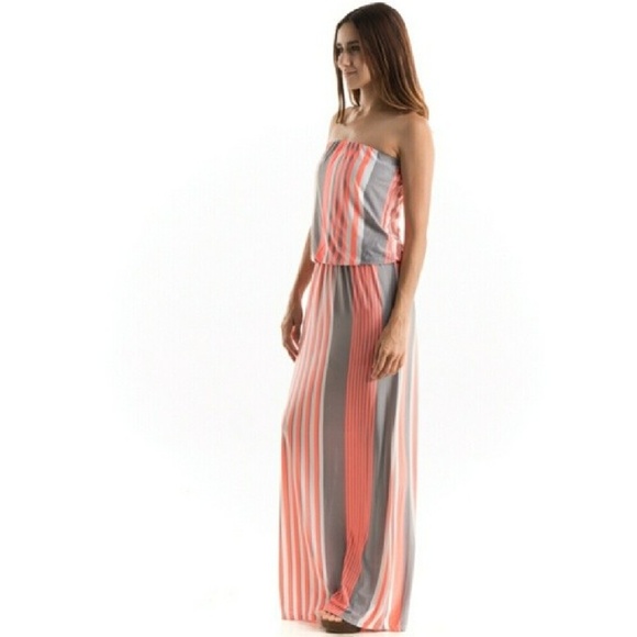 π Striped Maxi Dress - Picture 2 of 4